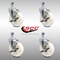Service Caster 5 Inch SS Nylon Wheel Swivel 10mm Threaded Stem Caster Set Brake SCC SCC-SSTS20S514-NYS-TLB-M1015-4 - alternate 5